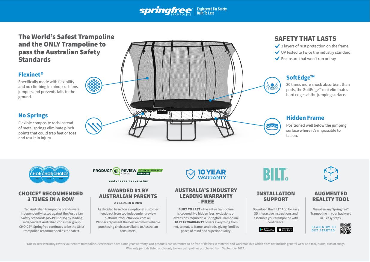 Springfree Medium 10 ft Round Trampoline