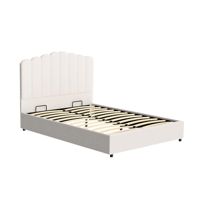 Artiss Bed Frame Wooden Kids House Single Frame White KORI