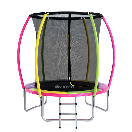 Everfit 6FT Junior Trampoline Multi-coloured