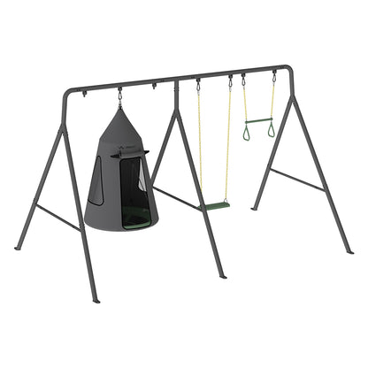 Discovery Kids Swing Set with Tent by gobaplay